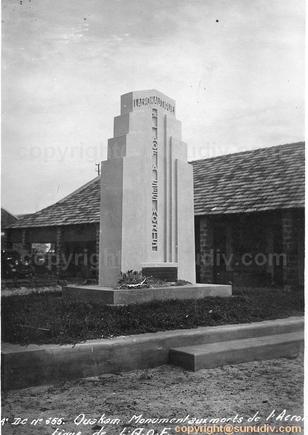 OUAKAM MONUMENT AERONAUTIQUE AOF 1930 1935